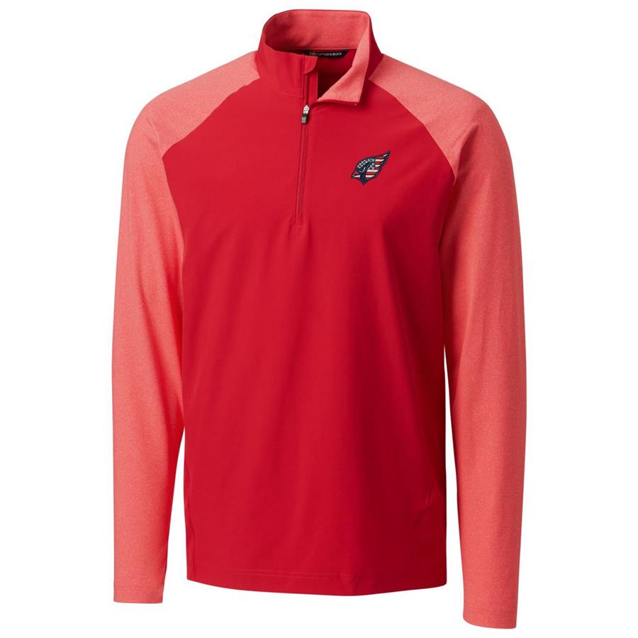 Arizona Cardinals Cutter & Buck Americana Response Hybrid Quarter-Zip Jacket - Cardinal