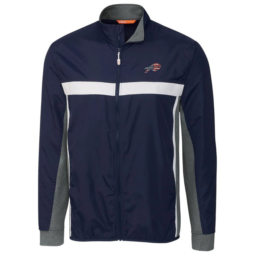 Buffalo Bills Cutter & Buck Americana Swish Full-Zip Jacket - Navy
