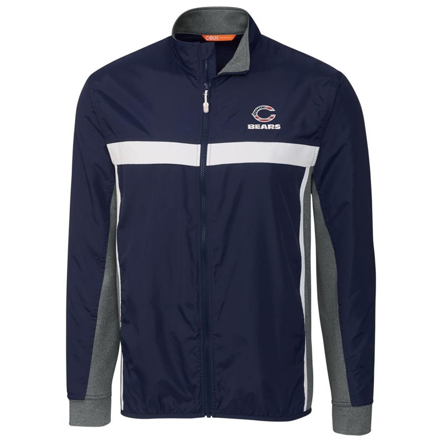 Chicago Bears Cutter & Buck Americana Swish Full-Zip Jacket - Navy