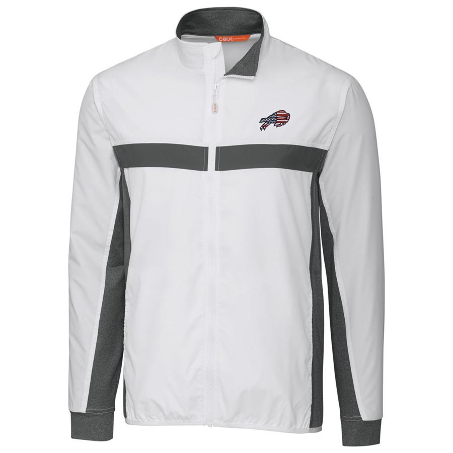 Buffalo Bills Cutter & Buck Americana Swish Full-Zip Jacket - White