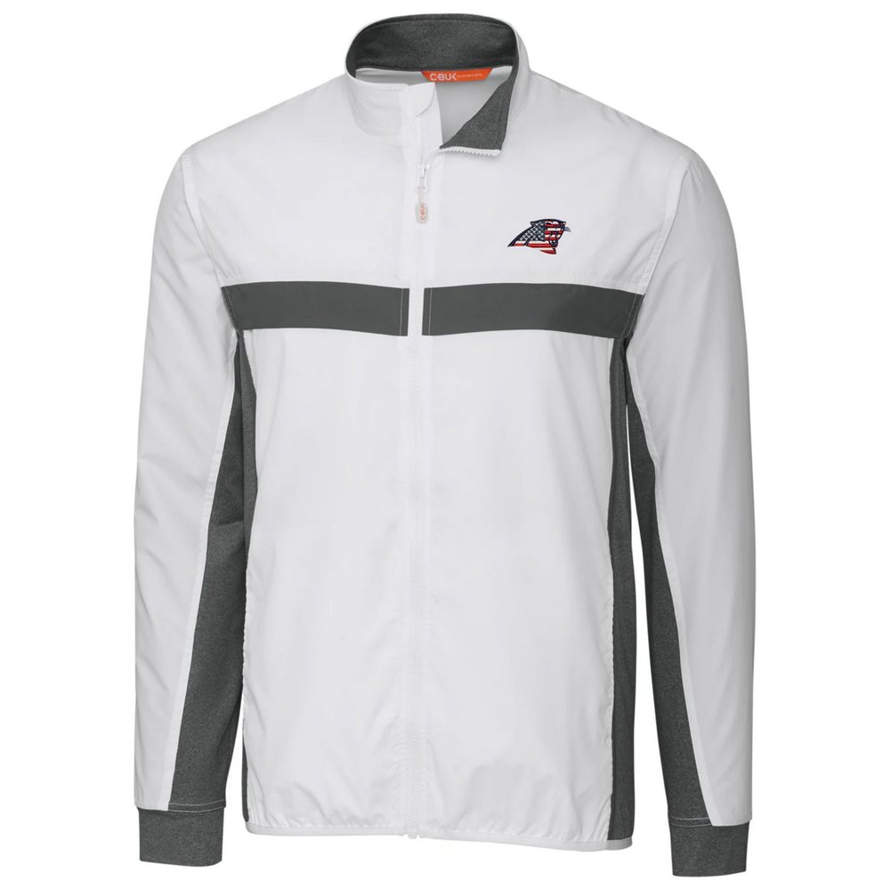Carolina Panthers Cutter & Buck Americana Swish Full-Zip Jacket - White