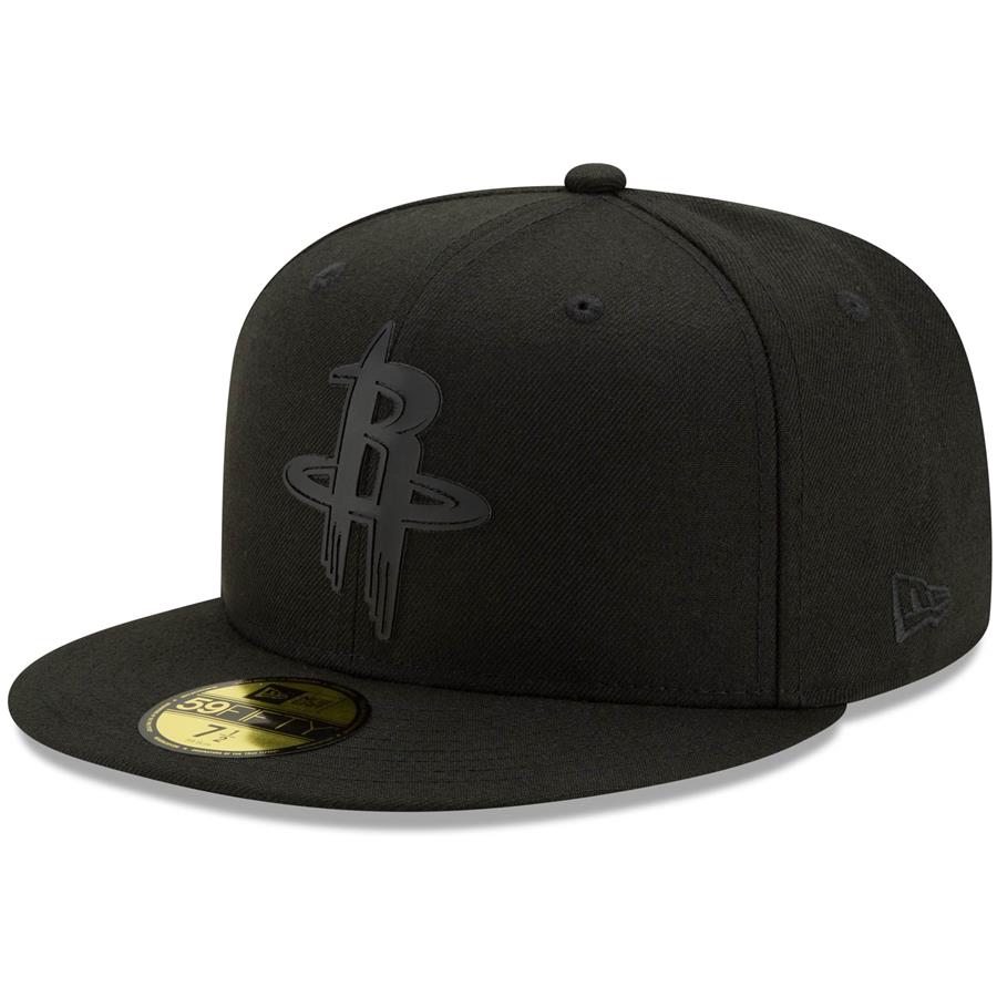 Houston Rockets New Era Back Half 59FIFTY Fitted Hat - Black