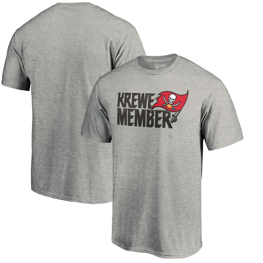 Tampa Bay Buccaneers NFL Pro Line by Fanatics Branded Krewe Member T-Shirt - Heathered Gray