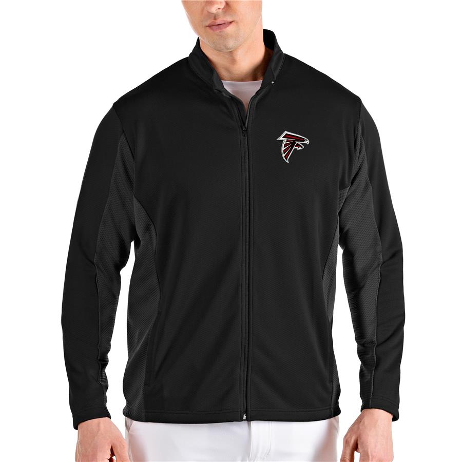 Atlanta Falcons Antigua Passage Full-Zip Jacket - Black