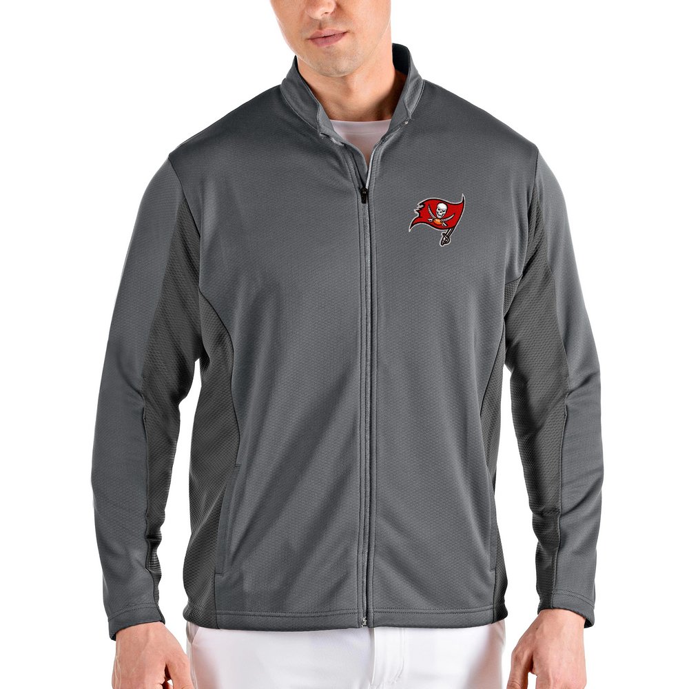 Tampa Bay Buccaneers Antigua Passage Full-Zip Jacket - Steel