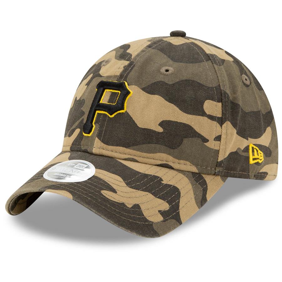 Pittsburgh Pirates New Era Women's Tonal Core Classic 9TWENTY Logo Adjustable Hat - Camo
