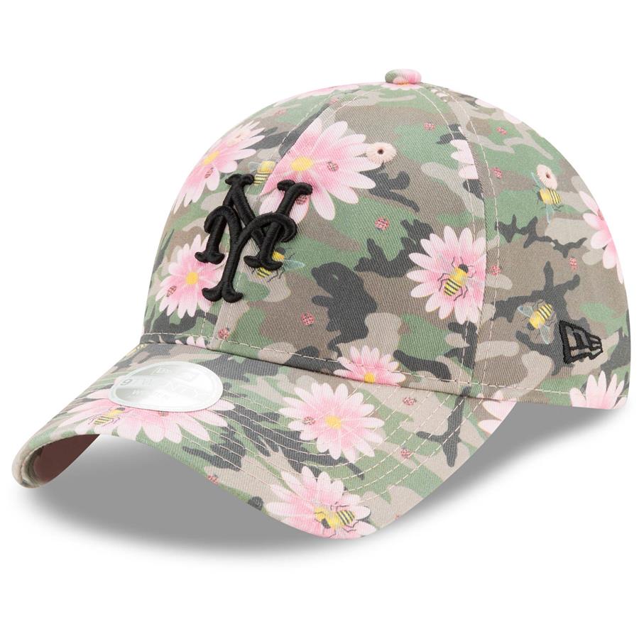 New York Mets New Era Women's Floral Morning 9TWENTY Adjustable Hat - Camo