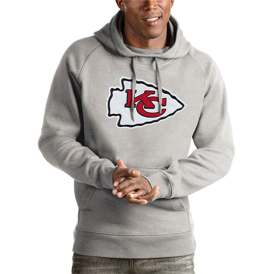 Худи Kansas City Chiefs Antigua Victory (серый меланж)