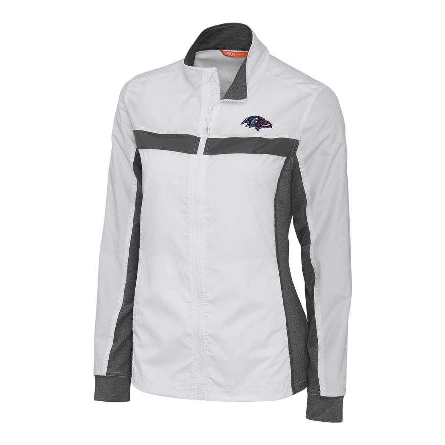 Baltimore Ravens Cutter & Buck Women's Americana Swish Full-Zip Jacket - White