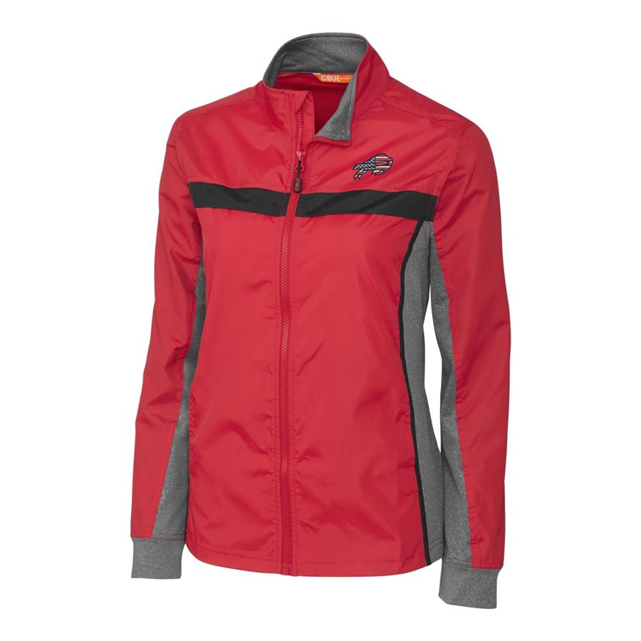Buffalo Bills Cutter & Buck Women's Americana Swish Full-Zip Jacket - Red