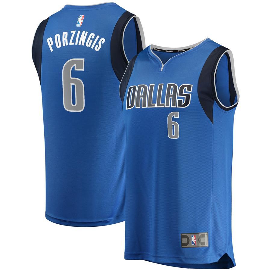 Kristaps Porzingis Dallas Mavericks Fanatics Branded Fast Break Replica Player Jersey - Blue - Icon Edition