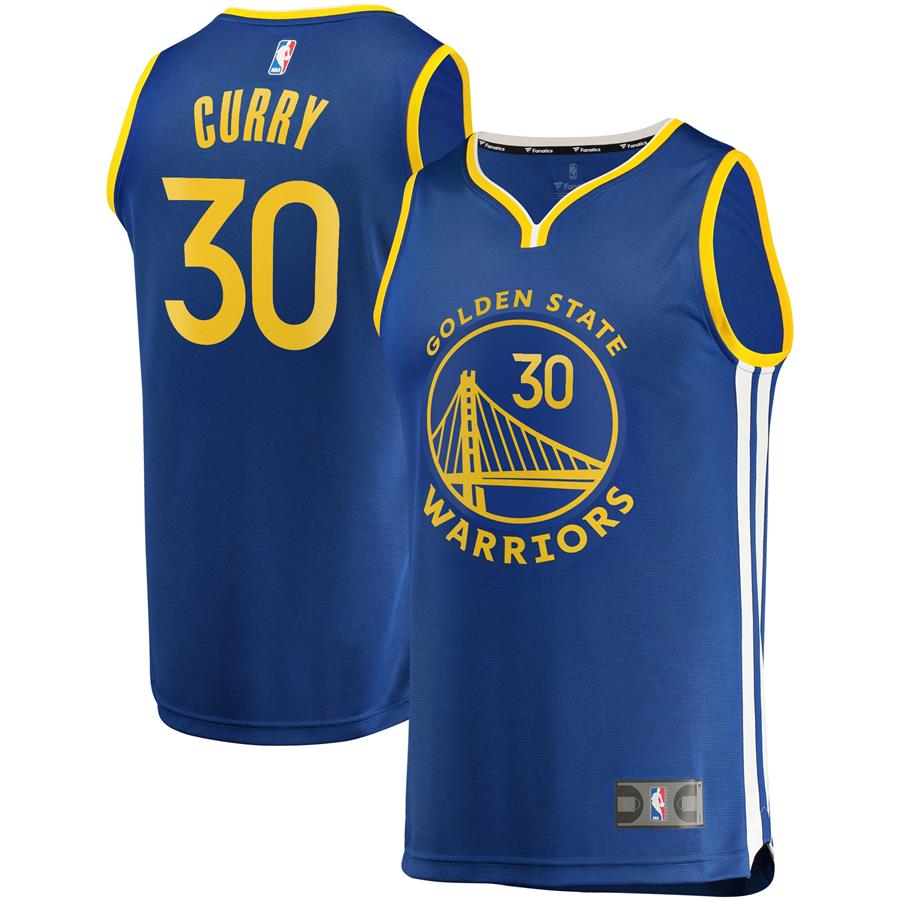 Stephen Curry Golden State Warriors Fanatics Branded Fast Break Replica Player Jersey - Royal - Icon Edition