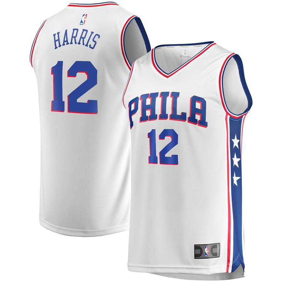 Tobias Harris Philadelphia 76ers Fanatics Branded Fast Break Replica Player Jersey - White - Association Edition