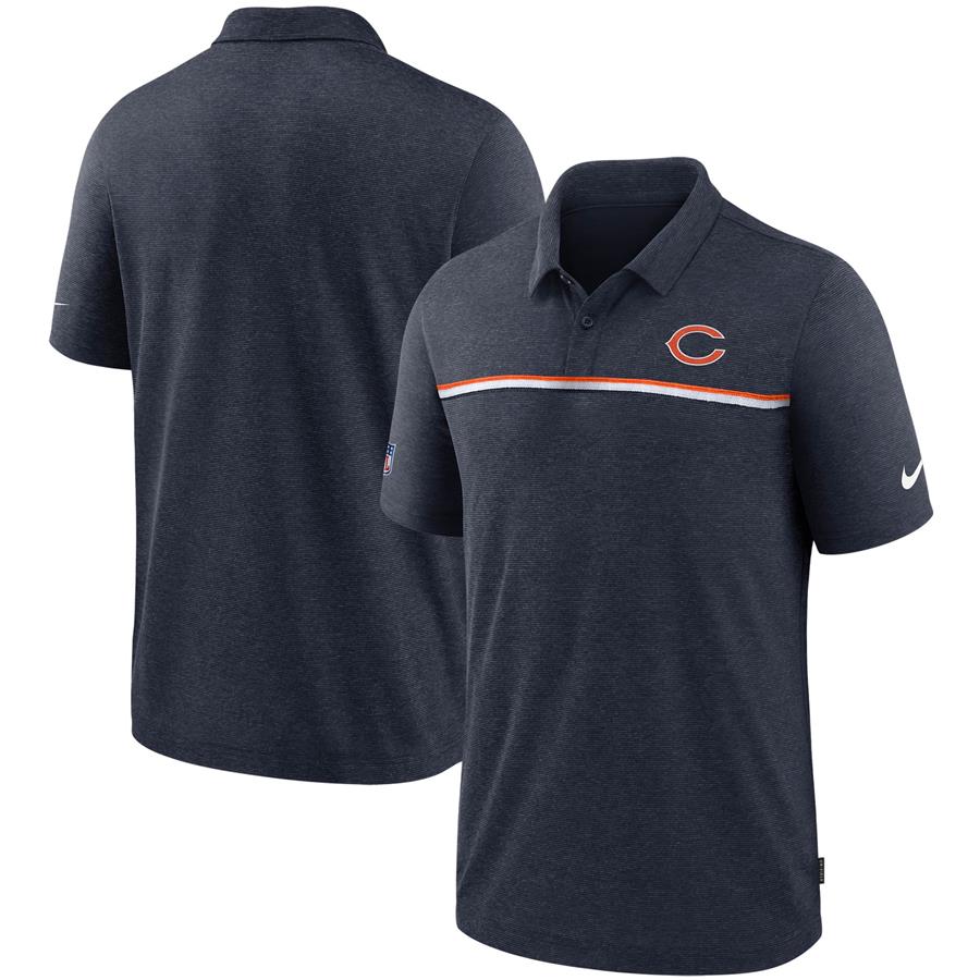 Chicago Bears Nike Sideline Early Season Team Performance Polo - Navy