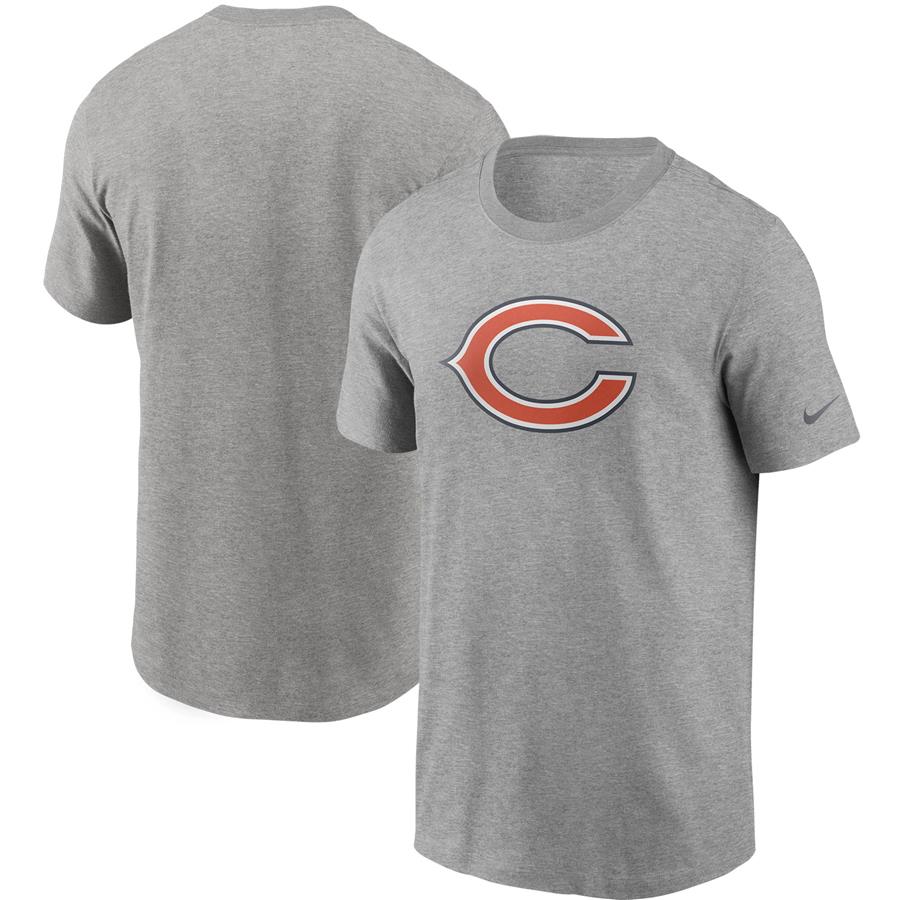 Chicago Bears Nike Primary Logo T-Shirt - Heathered Gray