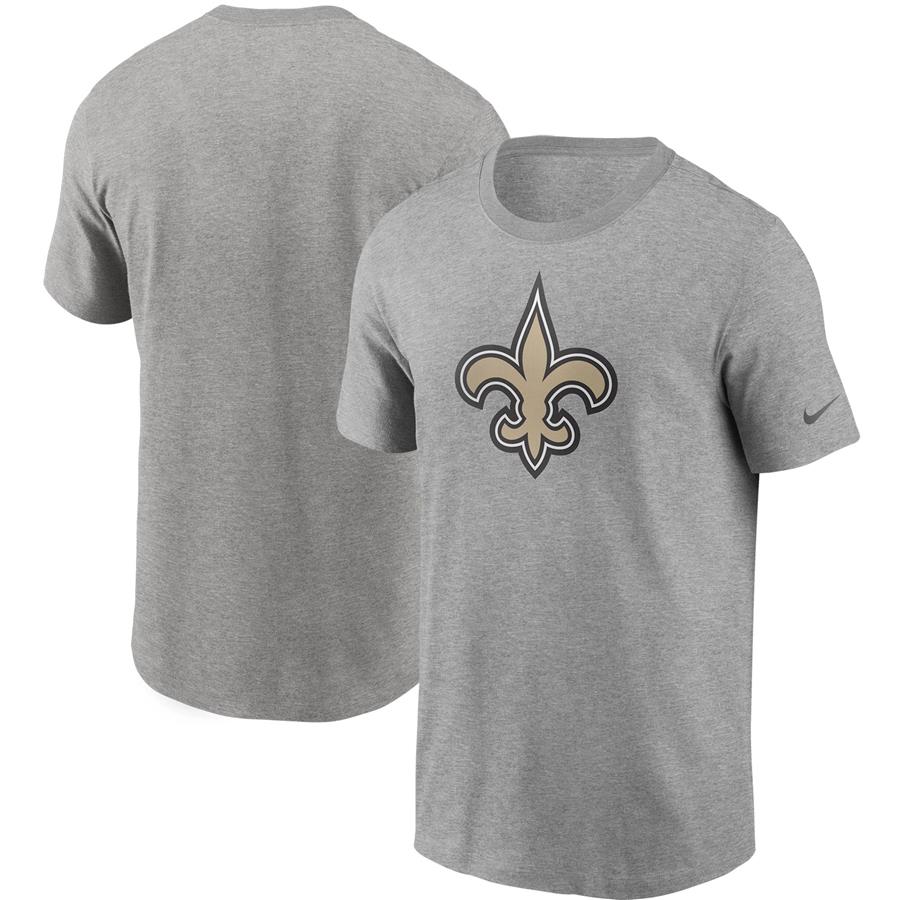 New Orleans Saints Nike Primary Logo T-Shirt - Heathered Gray
