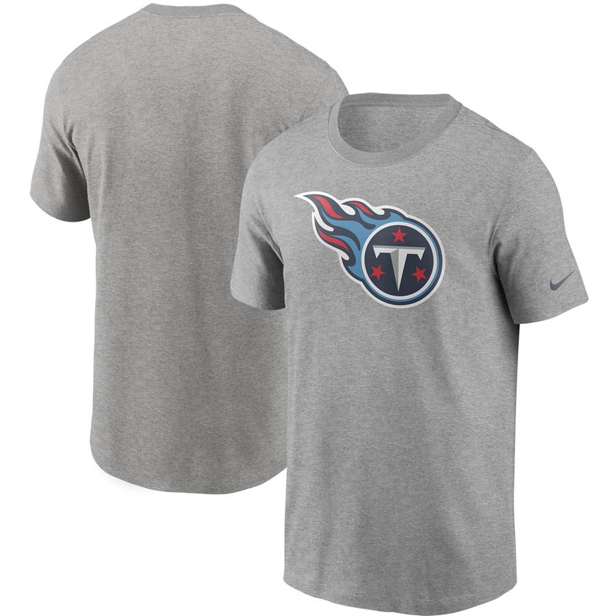 Tennessee Titans Nike Primary Logo T-Shirt - Heathered Gray