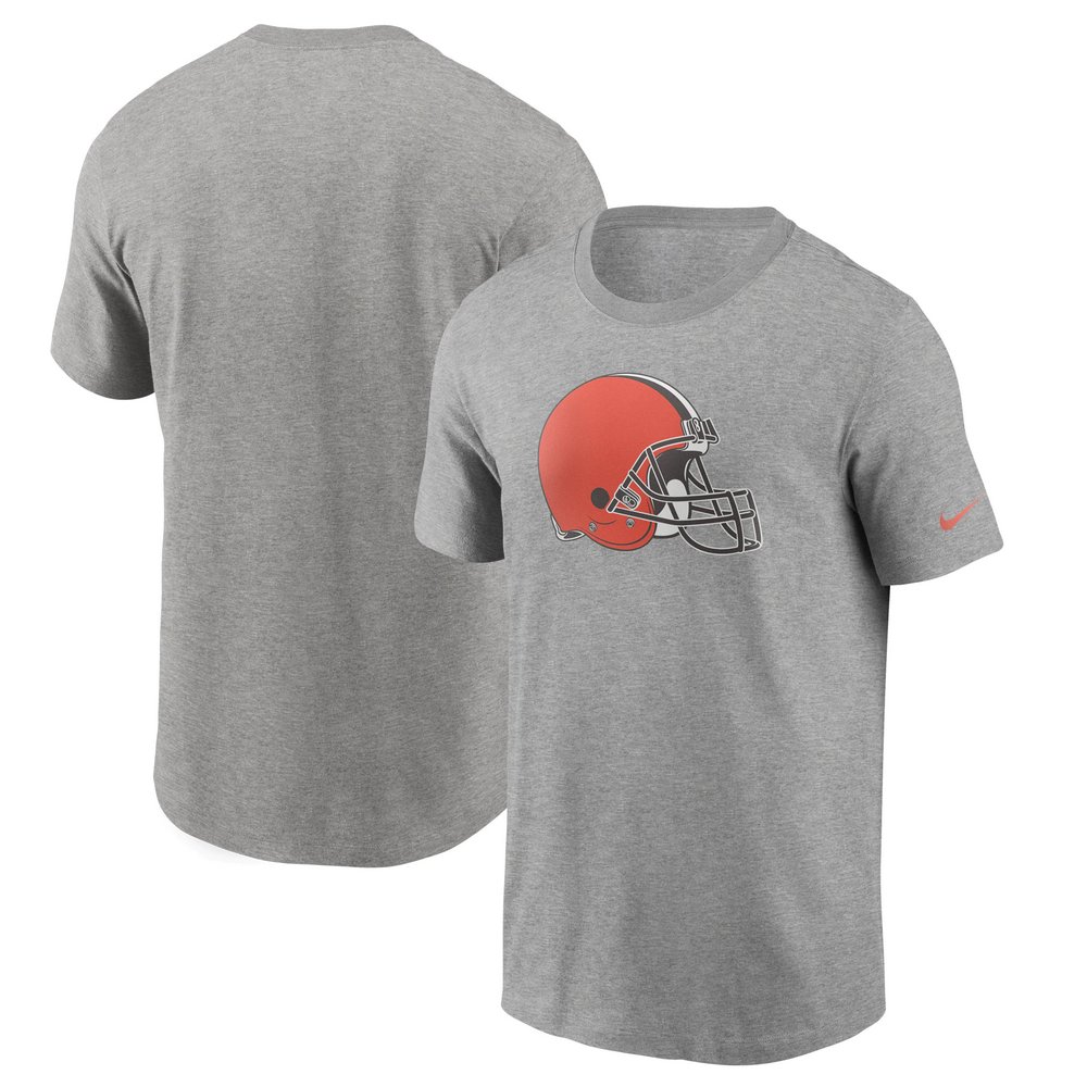 Cleveland Browns Nike Primary Logo T-Shirt - Heathered Gray