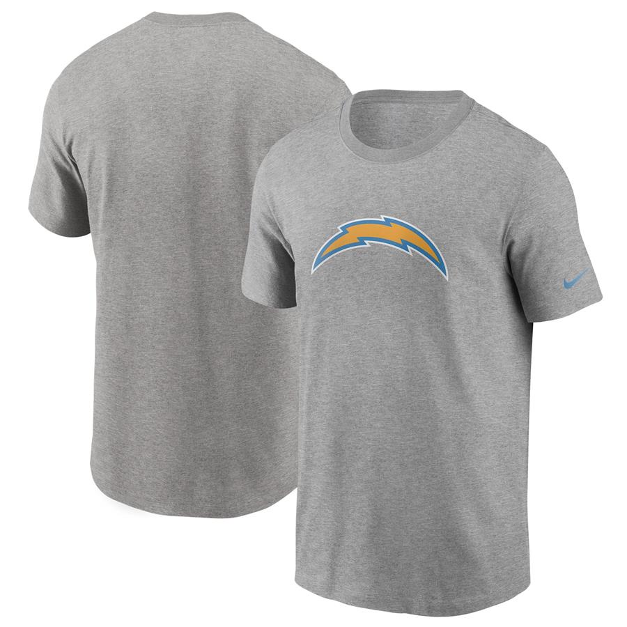 Футболка Los Angeles Chargers Nike Primary Logo (серый меланж)