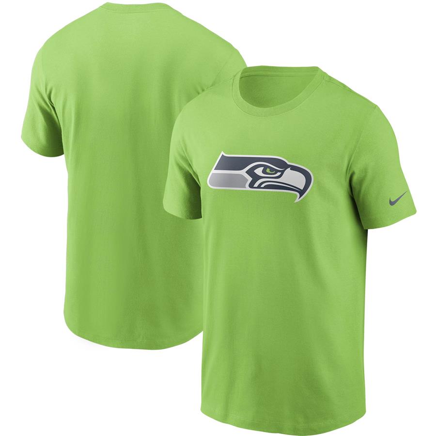 Seattle Seahawks Nike Primary Logo T-Shirt - Neon Green