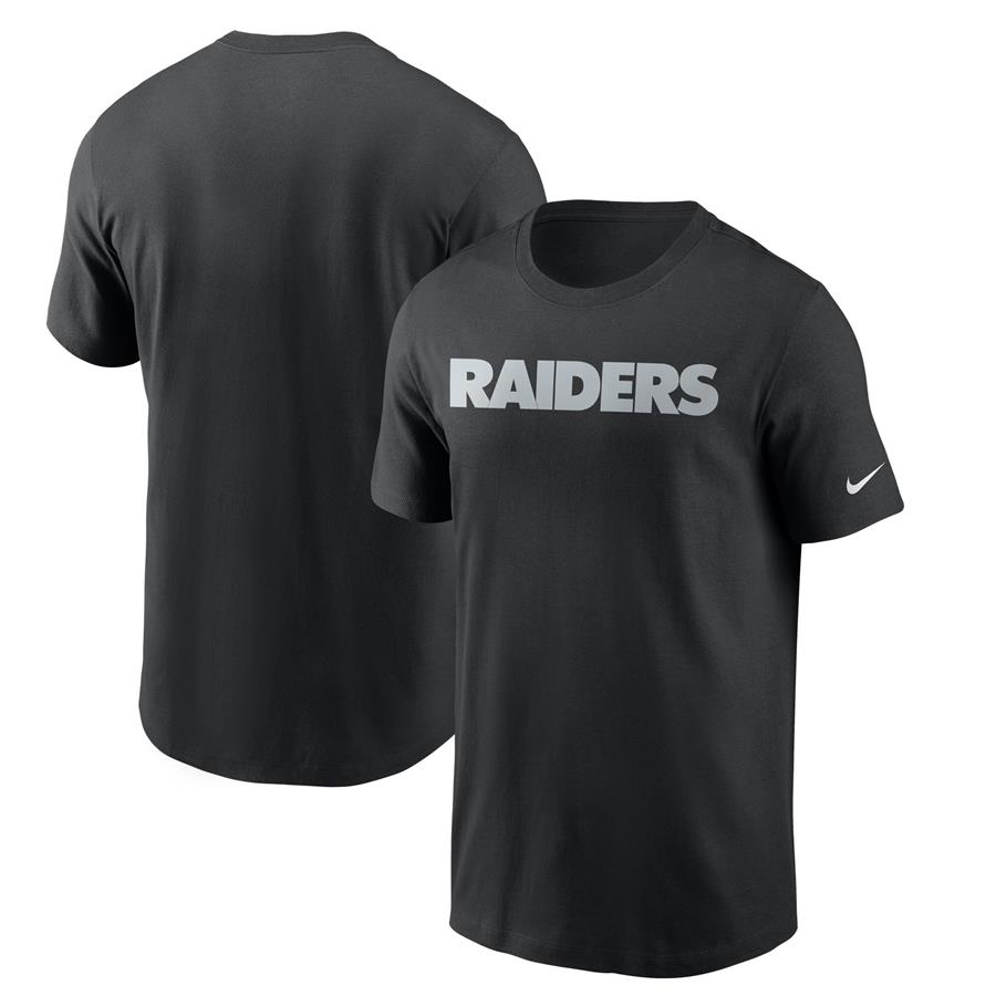Las Vegas Raiders Nike Team Wordmark T-Shirt - Black