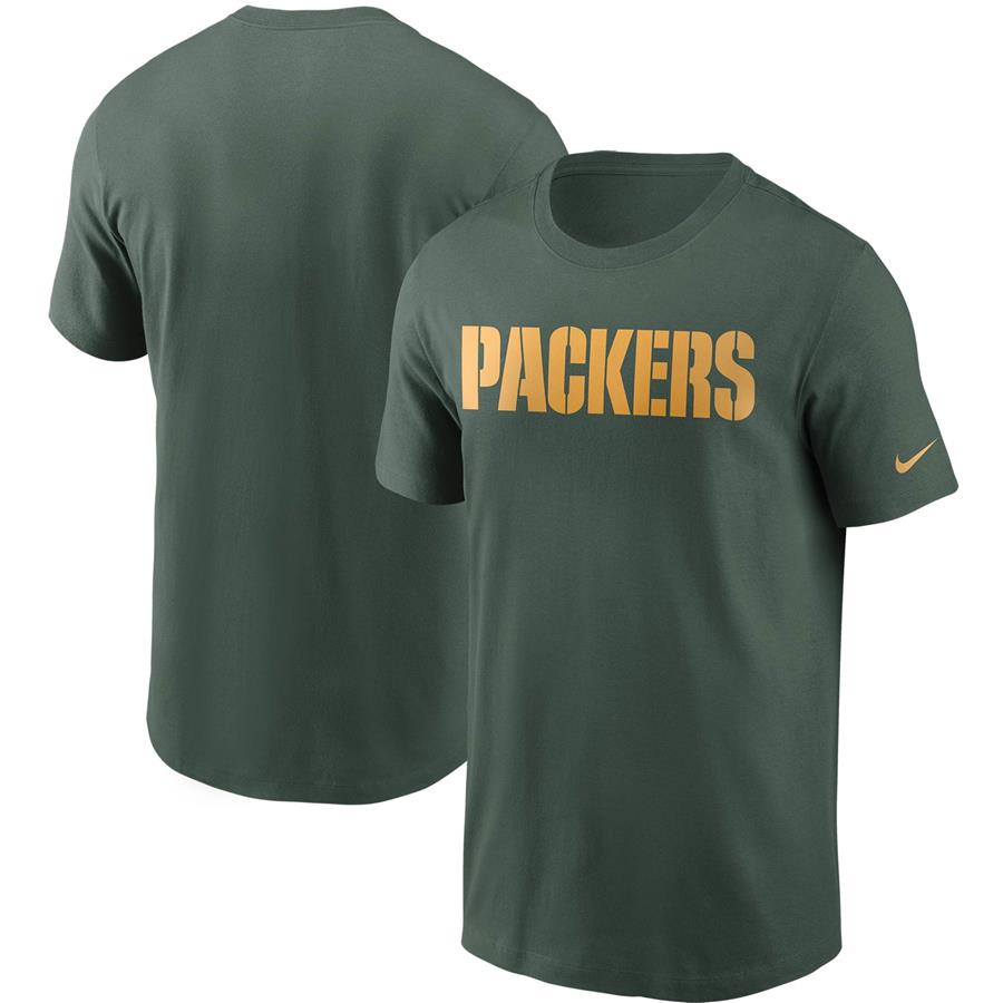 Green Bay Packers Nike Team Wordmark T-Shirt - Green
