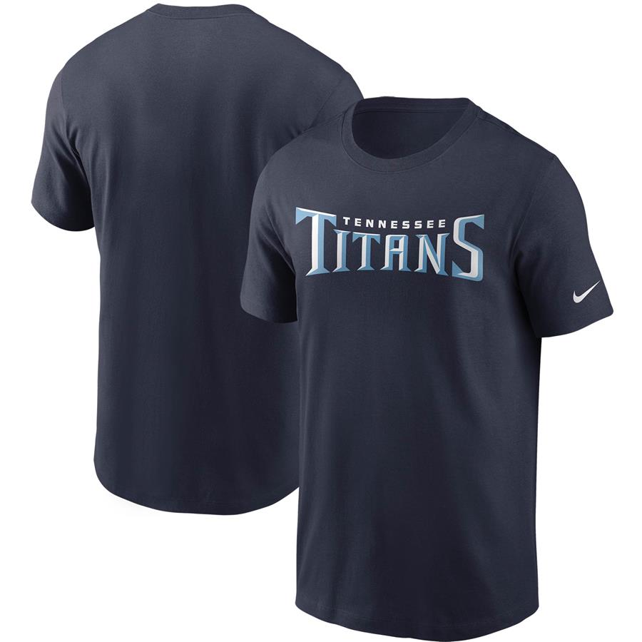 Tennessee Titans Nike Team Wordmark T-Shirt - Navy