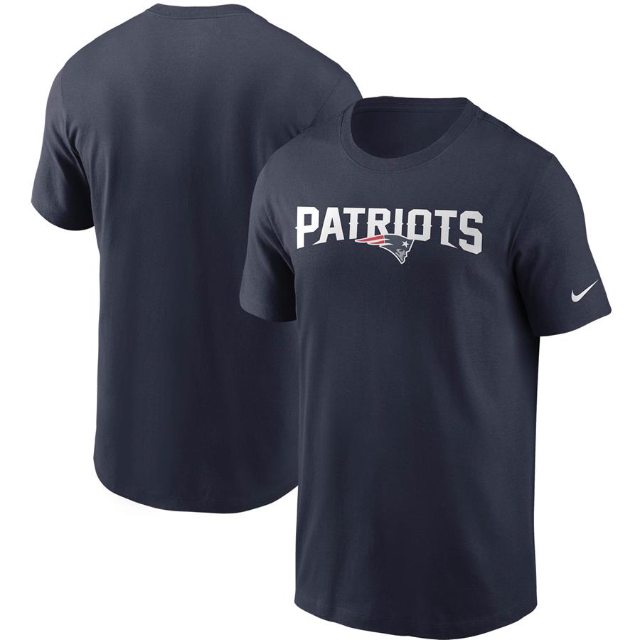 New England Patriots Nike Team Wordmark T-Shirt - Navy