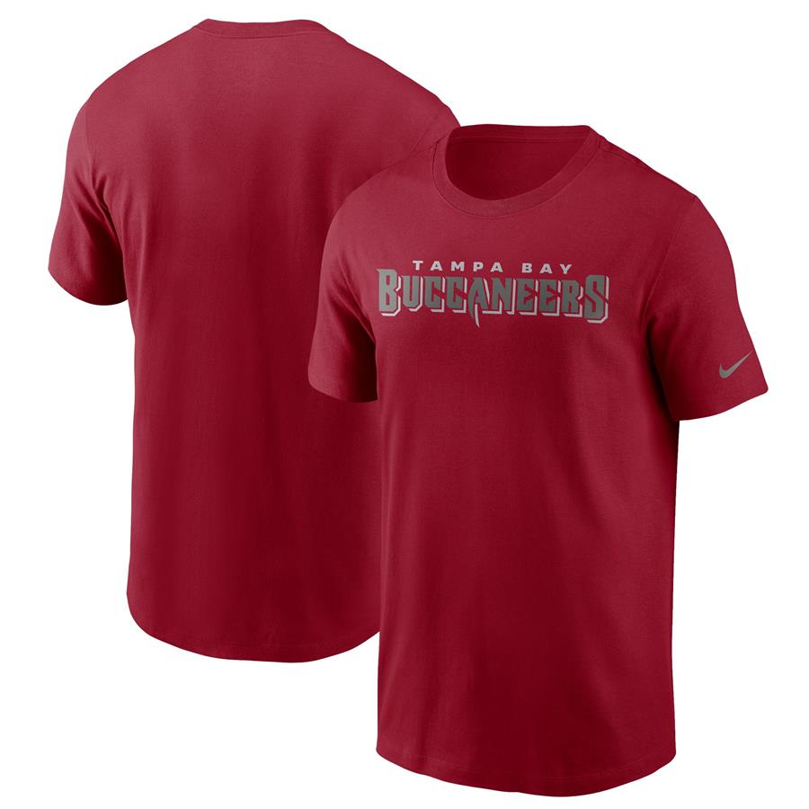 Tampa Bay Buccaneers Nike Team Wordmark T-Shirt - Red