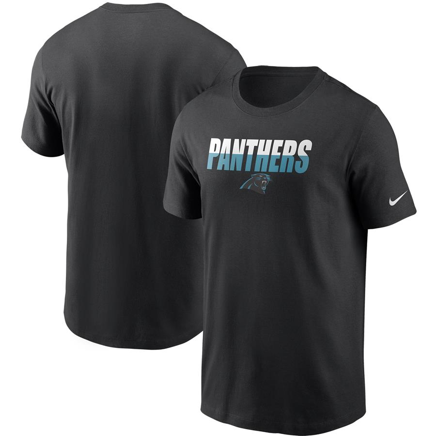 Carolina Panthers Nike Split T-Shirt - Black