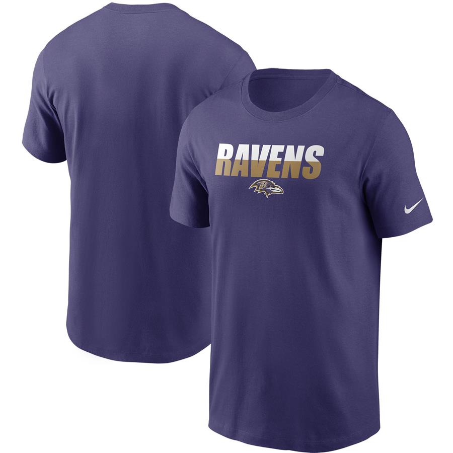 Baltimore Ravens Nike Split T-Shirt - Purple