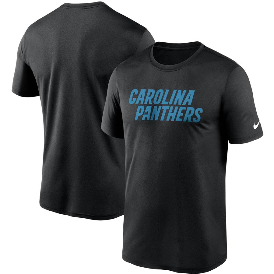Carolina Panthers Nike Wordmark Legend Performance T-Shirt - Black