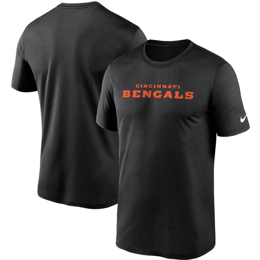 Cincinnati Bengals Nike Wordmark Legend Performance T-Shirt - Black