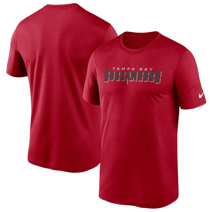 Tampa Bay Buccaneers Nike Wordmark Legend Performance T-Shirt - Red