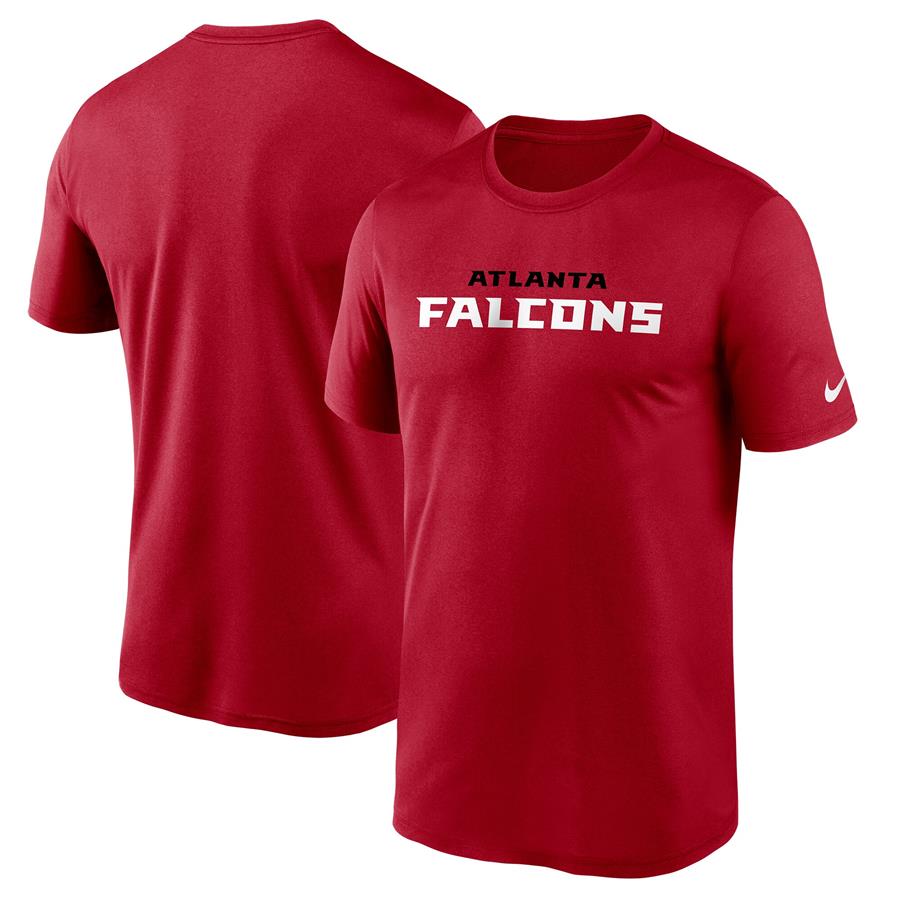 Atlanta Falcons Nike Wordmark Legend Performance T-Shirt - Red