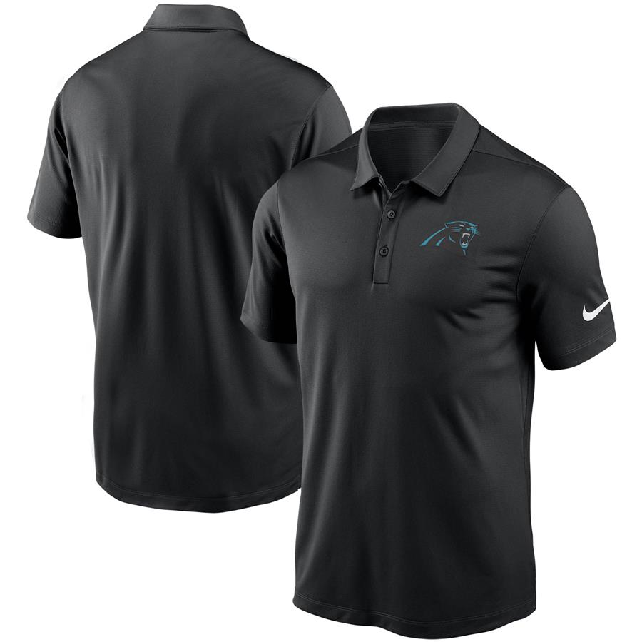 Carolina Panthers Nike Fan Gear Franchise Team Performance Polo - Black