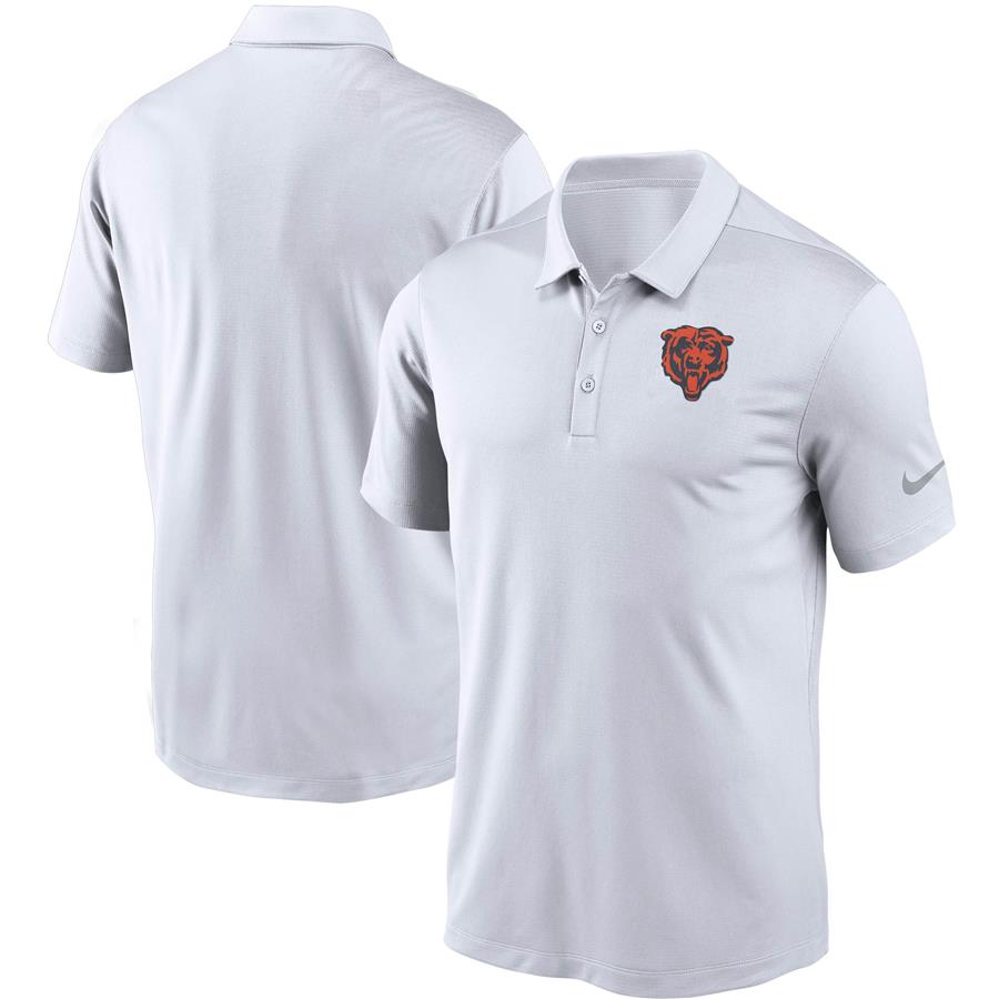 Chicago Bears Nike Fan Gear Franchise Team Performance Polo - White