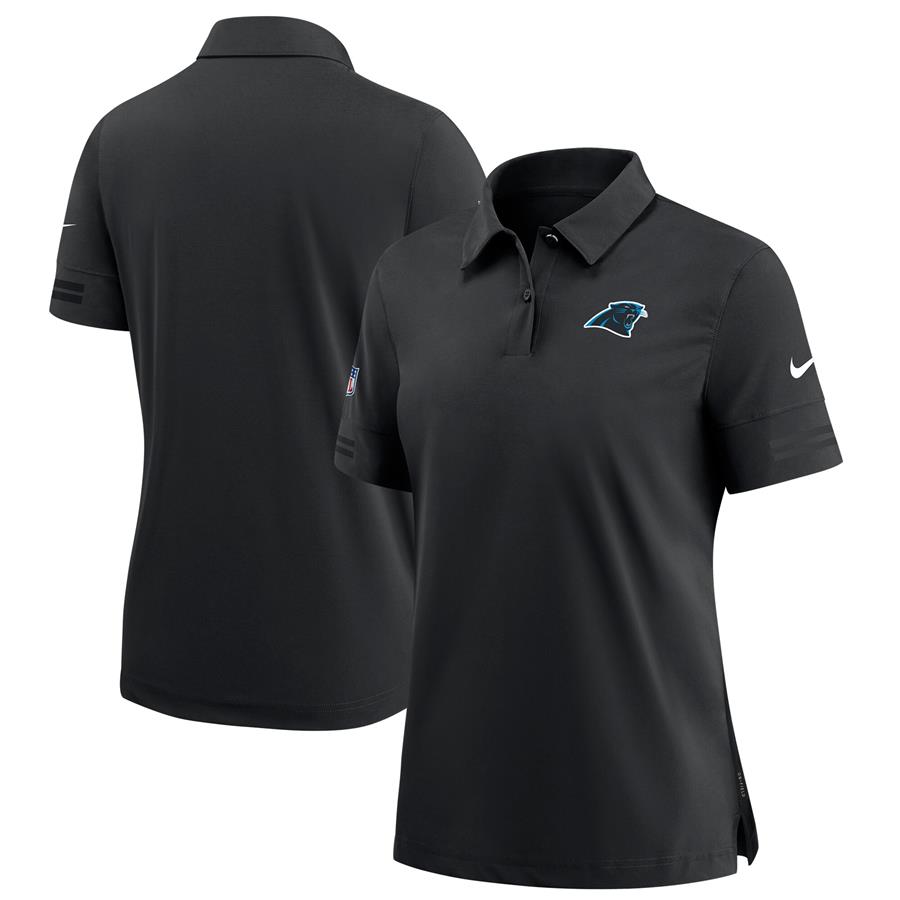 Carolina Panthers Nike Women's Sideline Performance Polo - Black