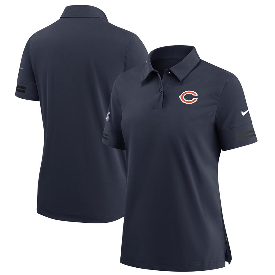 Chicago Bears Nike Women's Sideline Performance Polo - Navy