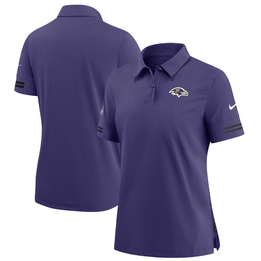 Baltimore Ravens Nike Women's Sideline Performance Polo - Purple