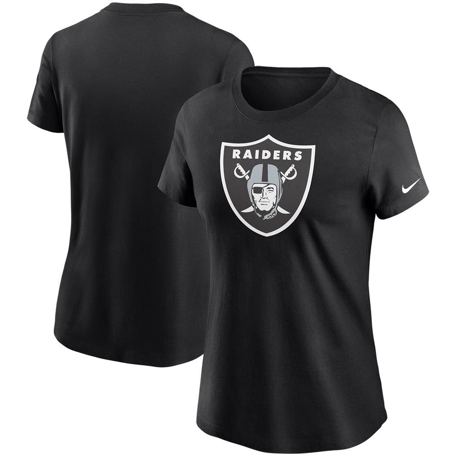 Las Vegas Raiders Nike Women's Logo Essential T-Shirt - Black