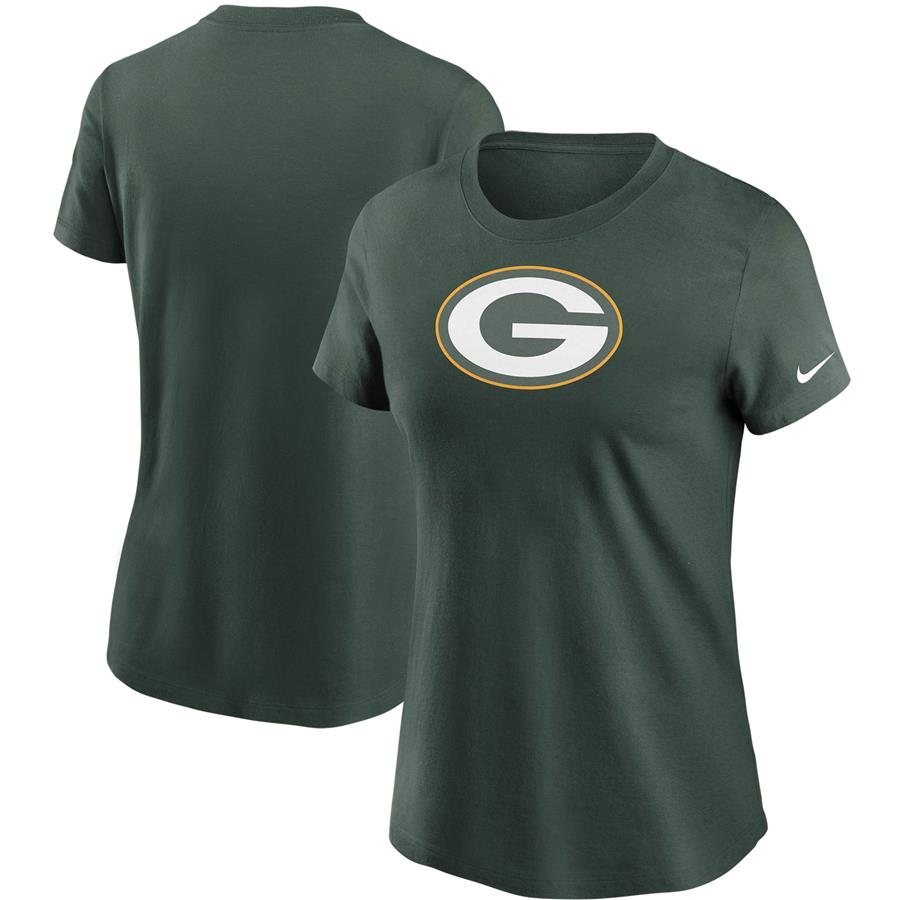 Green Bay Packers Nike Women's Logo Essential T-Shirt - Green