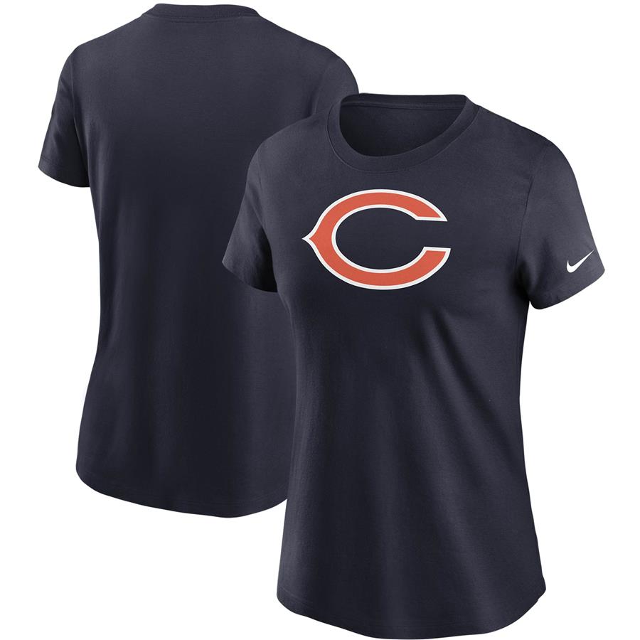 Chicago Bears Nike Women's Logo Essential T-Shirt - Navy
