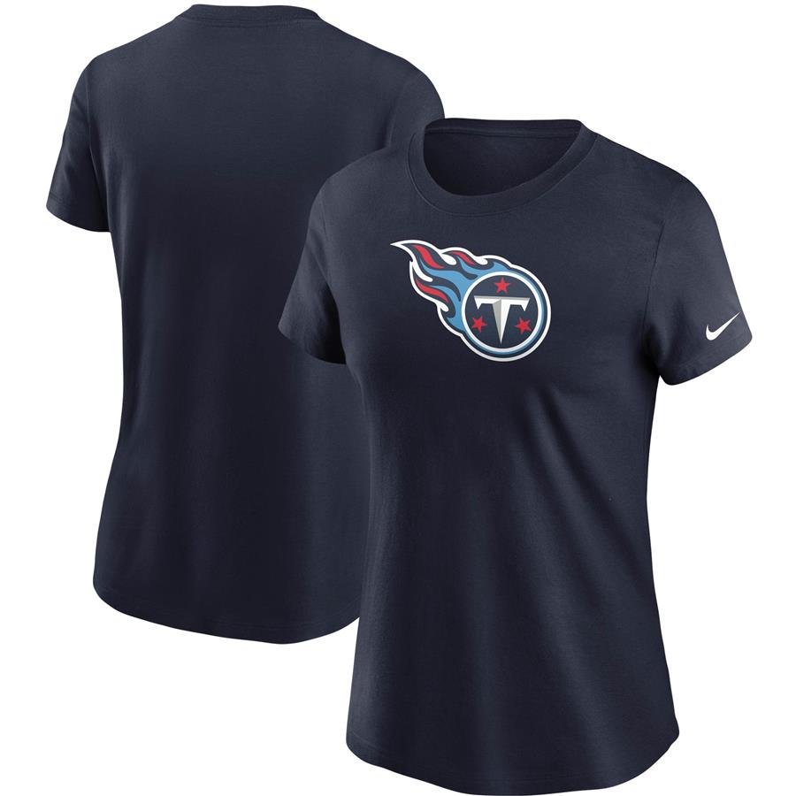 Tennessee Titans Nike Women's Logo Essential T-Shirt - Navy