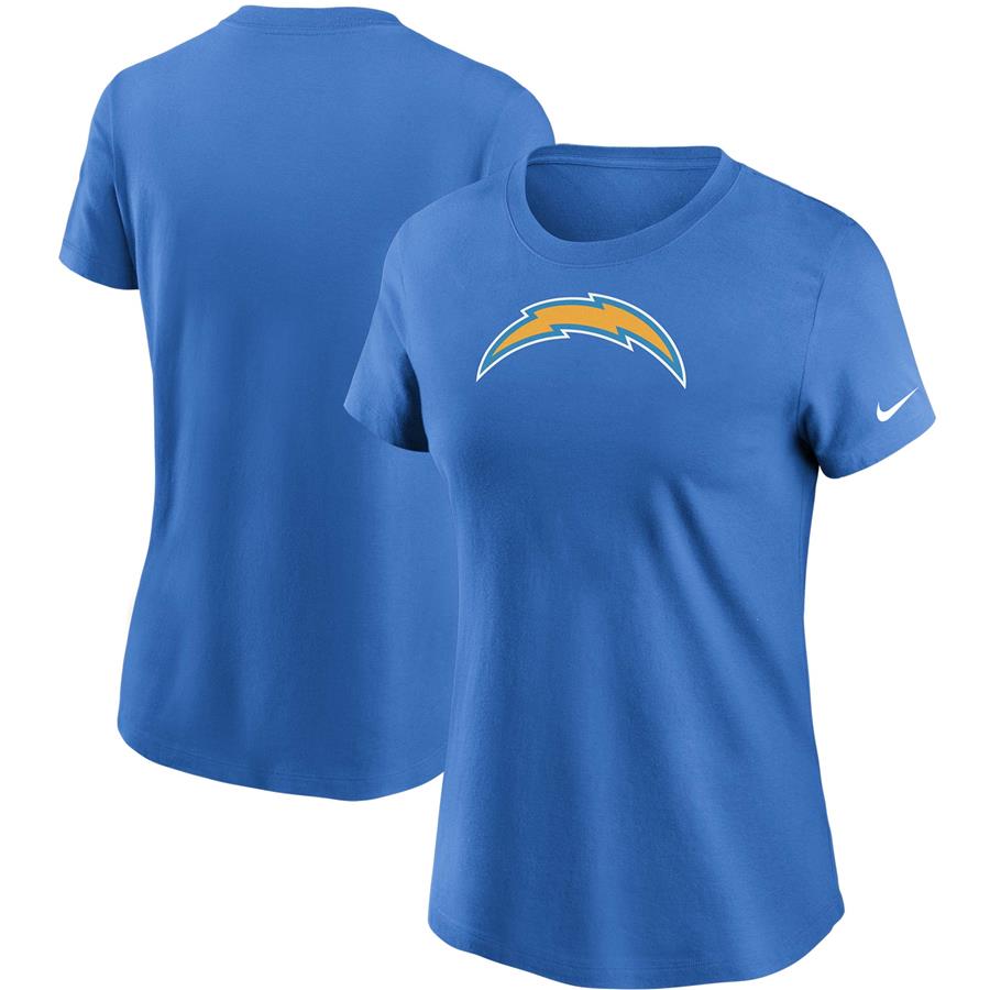 Женская футболка Los Angeles Chargers Nike Logo Essential (голубой)