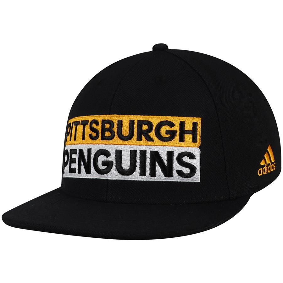 Pittsburgh Penguins adidas Culture Box Flex Hat - Black