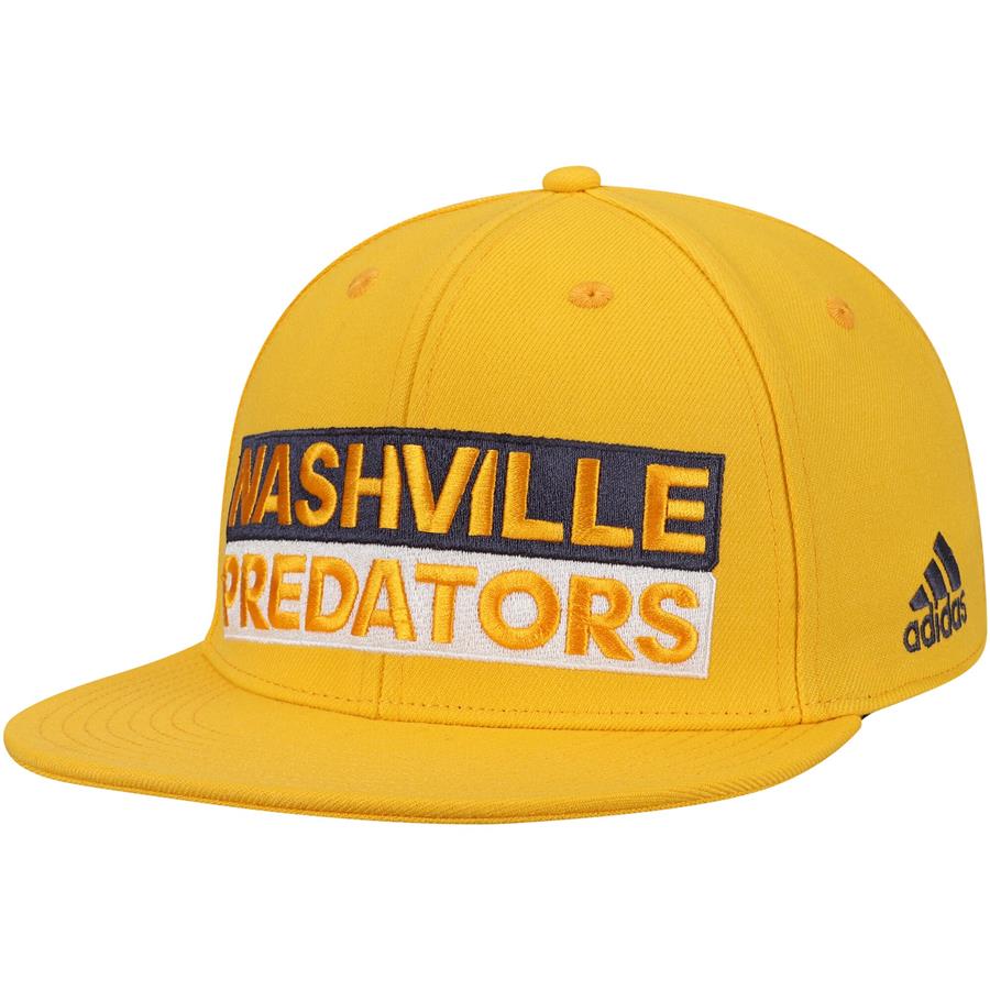 Nashville Predators adidas Culture Box Flex Hat - Gold