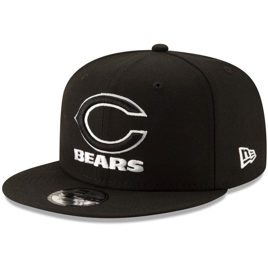 Chicago Bears New Era B-Dub 9FIFTY Adjustable Snapback Hat - Black