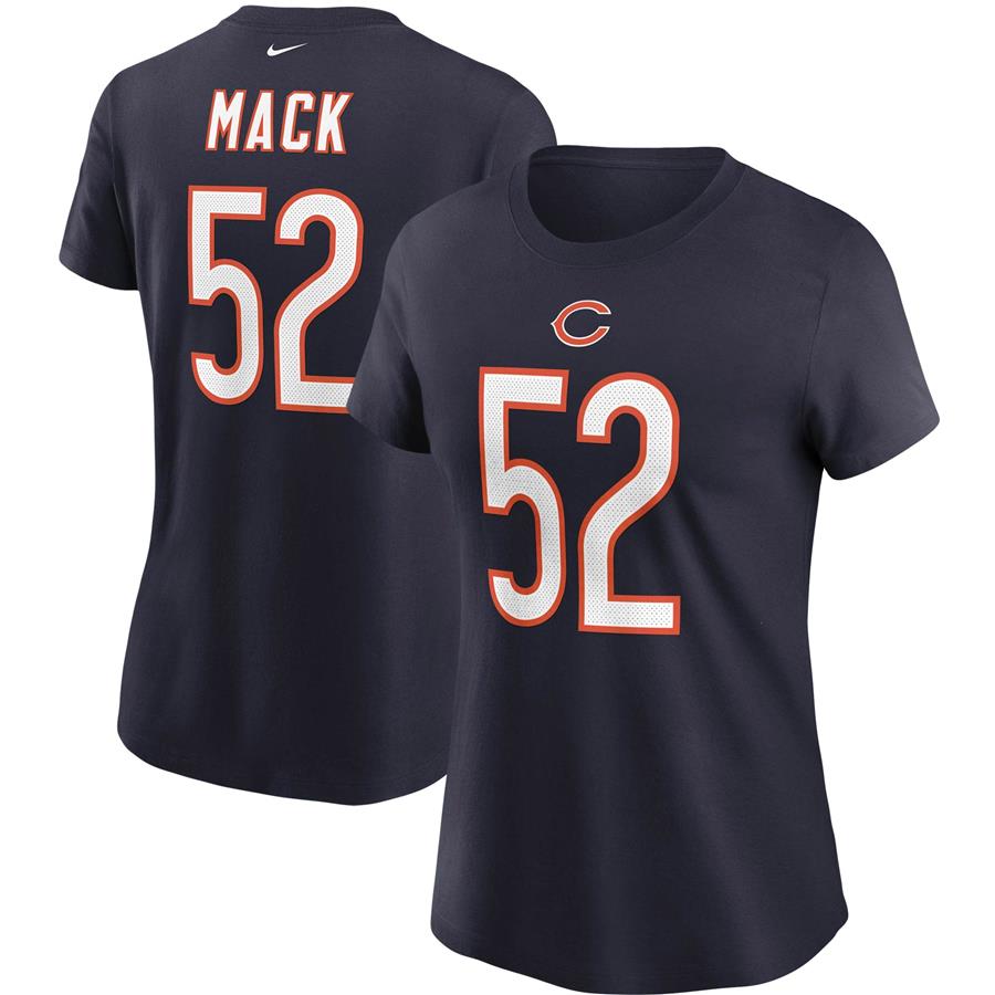 Khalil Mack Chicago Bears Nike Women's Name & Number T-Shirt - Navy