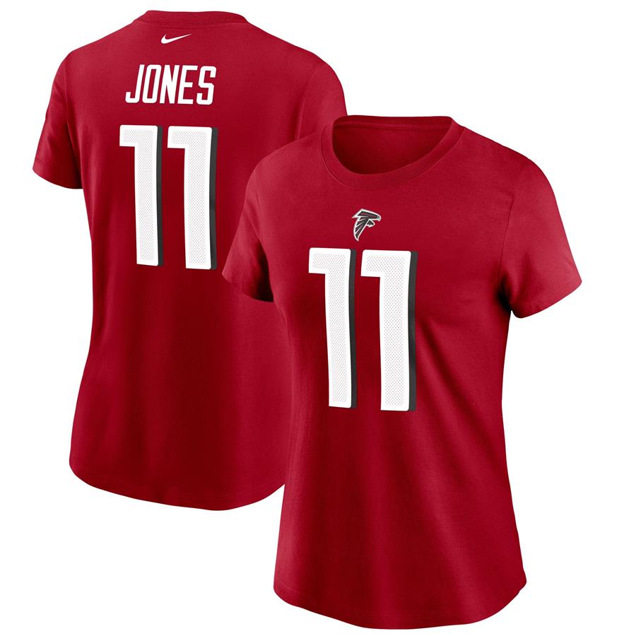 Julio Jones Atlanta Falcons Nike Women's Name & Number T-Shirt - Red